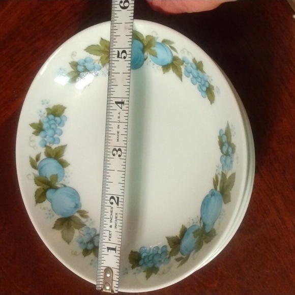 NORITAKE BLUE ORCHARD 6695 COOK'N SERVE JAPAN 5.5 " Cereal Bowls (4). - Picture 14 of 14
